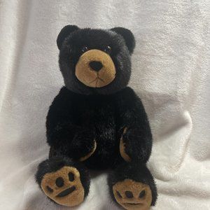 The Stuffed Animal House 12” Stuffed Plush‎ Bear Black Schatzi